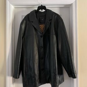 Men’s leather coat